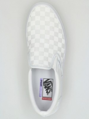 Reflective checkered slip on hot sale vans